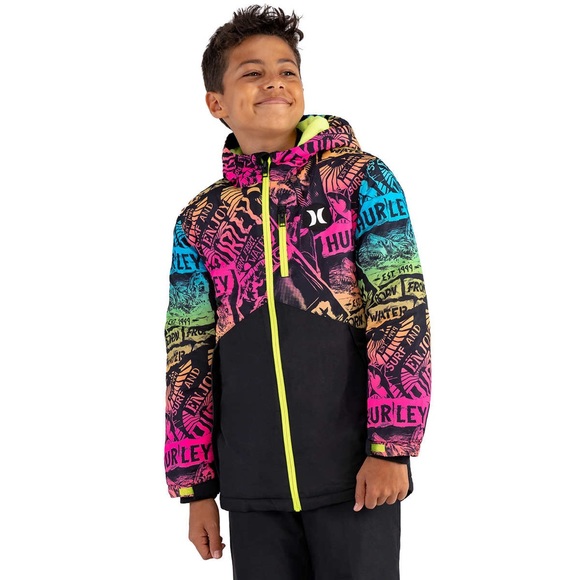 Hurley Youth Snow Jacket, Multi-Colored - Size M (10/12) - Picture 11 of 15